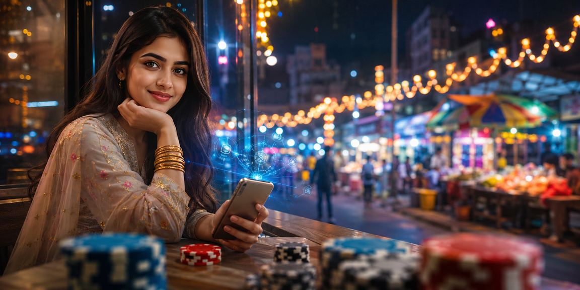 কুমিল্লার নাইট মার্কেটে একজন ব্যবহারকারী নিরাপদে বেটিং প্ল্যাটফর্ম ব্যবহার করছেন
